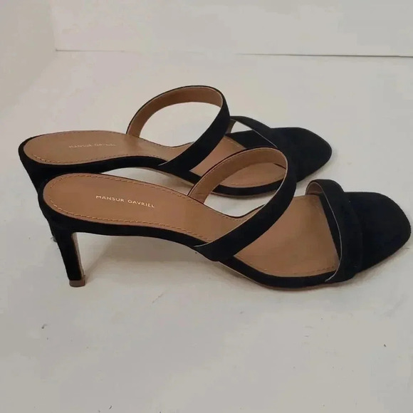 Mansur Gavriel Suede Navy Mule 38 - Picture 5 of 9